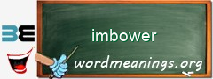 WordMeaning blackboard for imbower